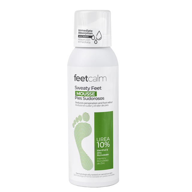 Мусс против потливости ног Feetcalm Sweaty Feet Mousse 10% Urea, 125 мл